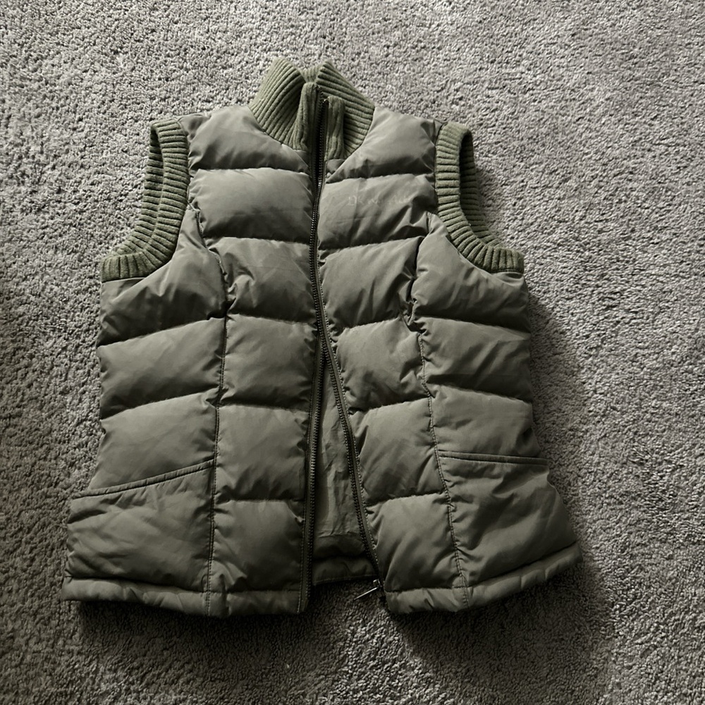 DKNY Khaki Quilted Vest